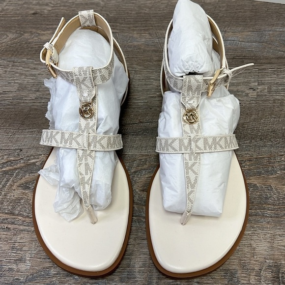 NEW Michael Kors SASHA Logo Sandals Size 9 - Picture 3 of 13